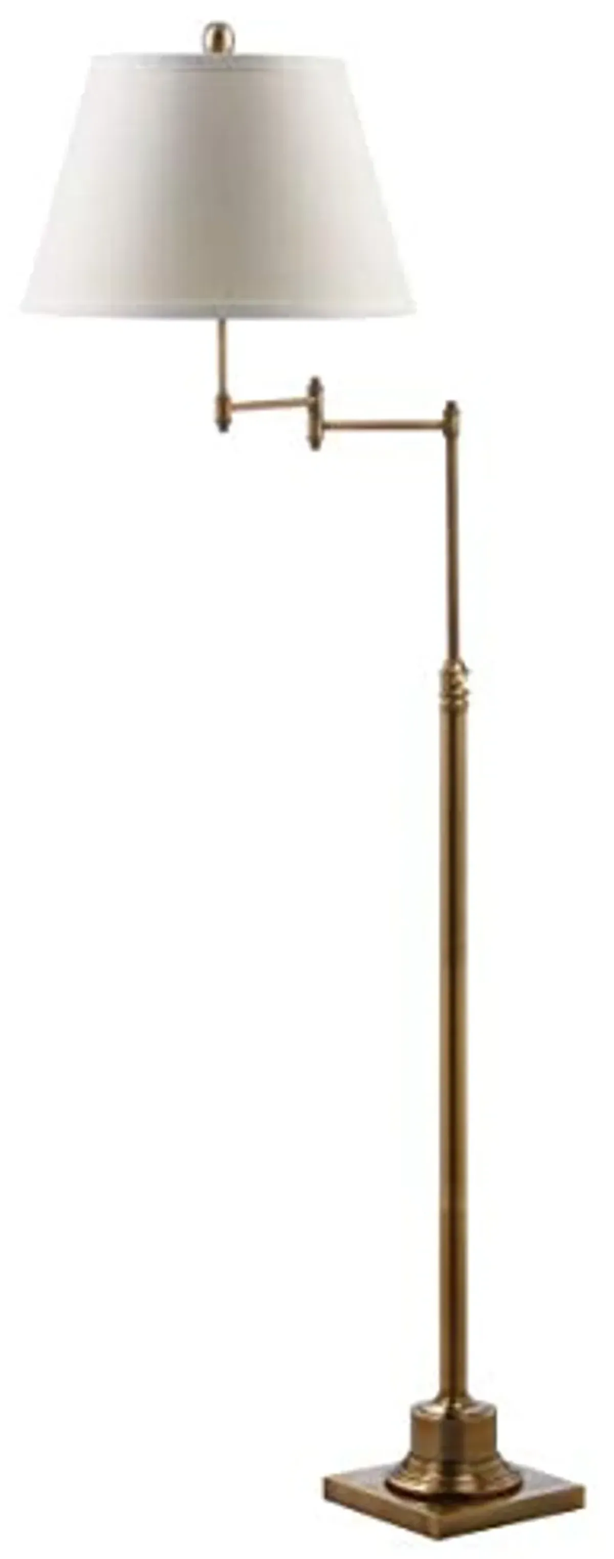 SAFAVIEH Lighting Collection Ingram Swivel Swing Arm Gold 60-inch Living Room Bedroom Home Office Standing Floor Lamp (LED Bulb Included)