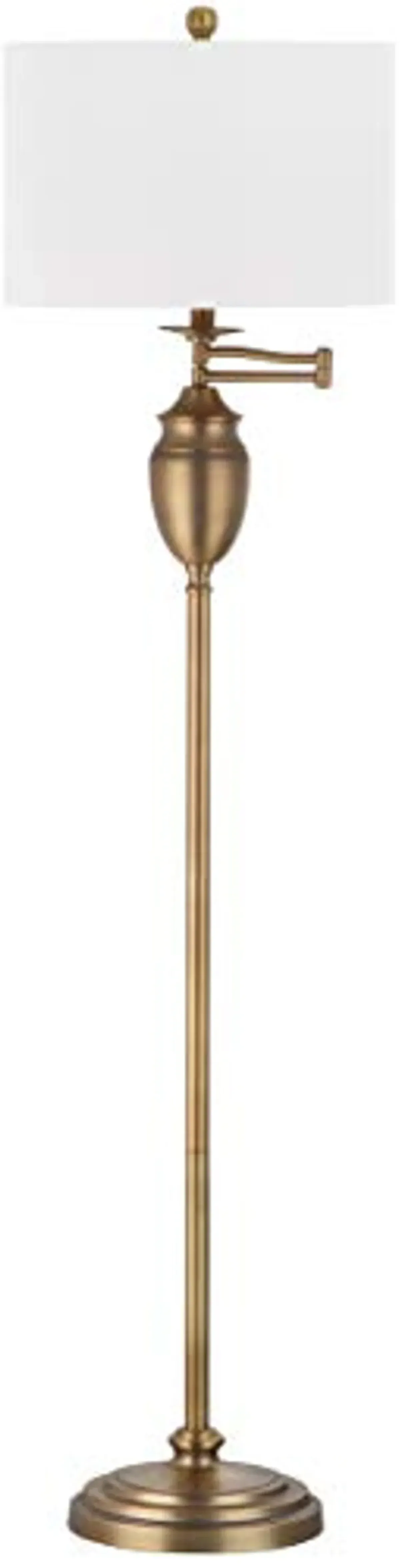 Safavieh Lighting Collection Antonia Floor Lamp, 60", Gold