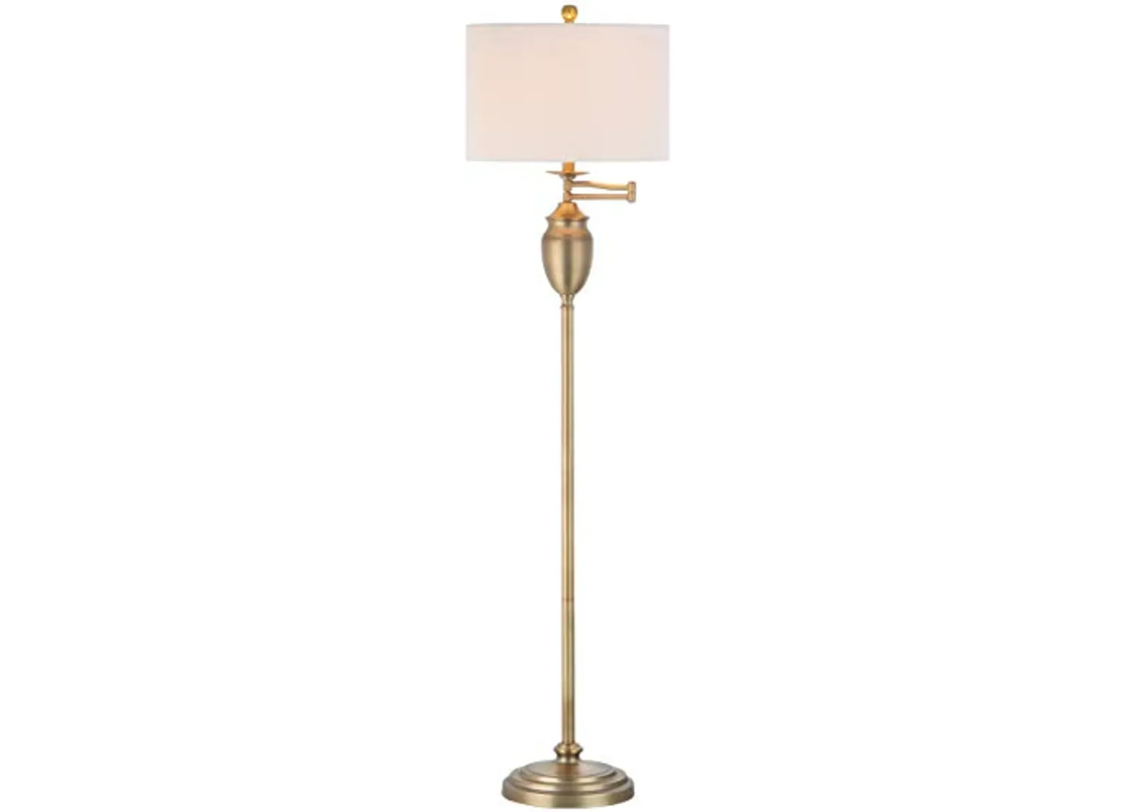 Safavieh Lighting Collection Antonia Floor Lamp, 60", Gold