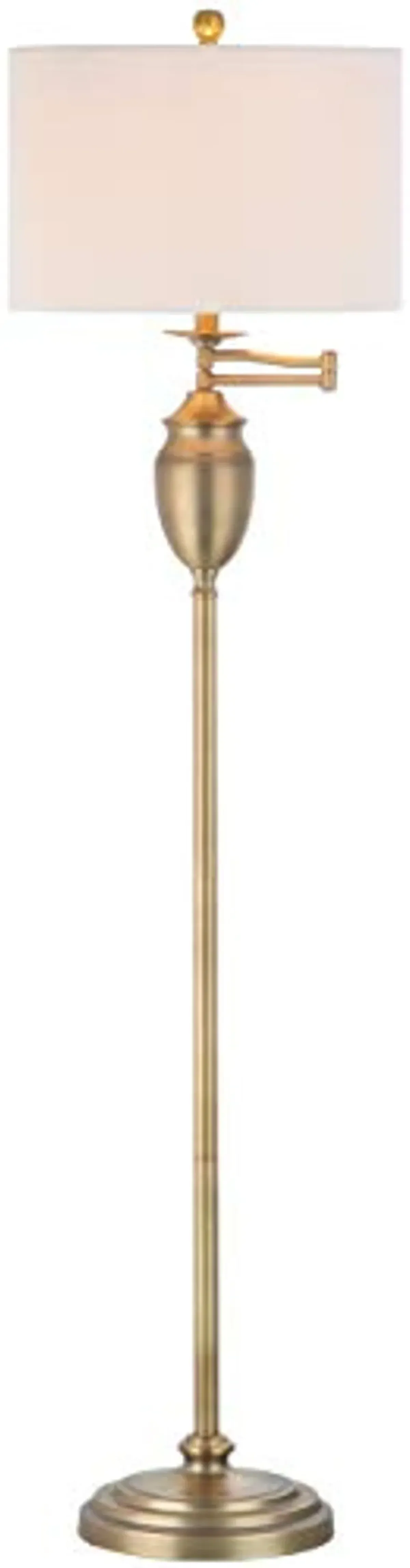 Safavieh Lighting Collection Antonia Floor Lamp, 60", Gold