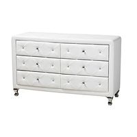 Baxton Studio BBT2030-Dresser-White Storage-chests, 21.6" x 51.75" x 18", White