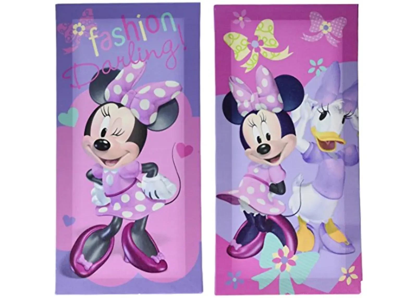 Disney Minnie Mouse Canvas Wall Art (2 Pack), 7 x 14