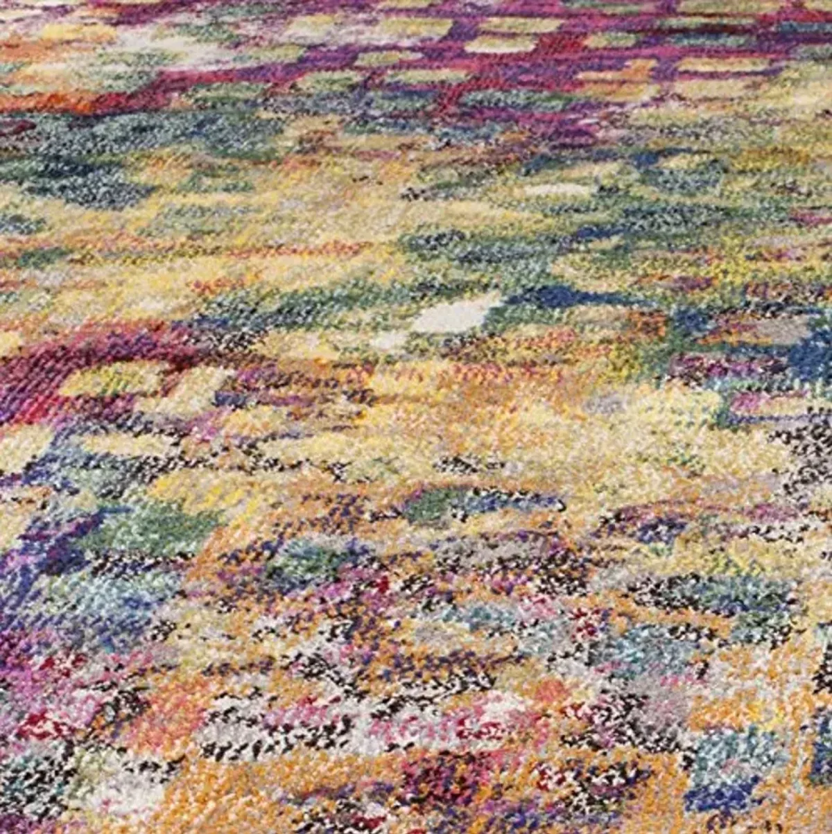 SAFAVIEH Monaco Collection Accent Rug - 4' x 5'7", Pink & Multi, Abstract Watercolor Design, Non-Shedding & Easy Care, Ideal for High Traffic Areas in Entryway, Living Room, Bedroom (MNC225D)