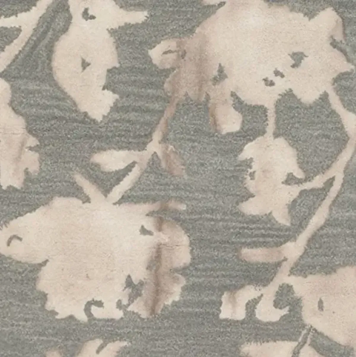SAFAVIEH Dip Dye Collection 2'3" x 8' Grey/Beige DDY716K Handmade Floral Watercolor Premium Wool Runner Rug