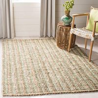 SAFAVIEH Natural Fiber Collection 2'6" x 4' Sage NF447S Handmade Chunky Textured Premium Jute 0.75-inch Thick Accent Rug