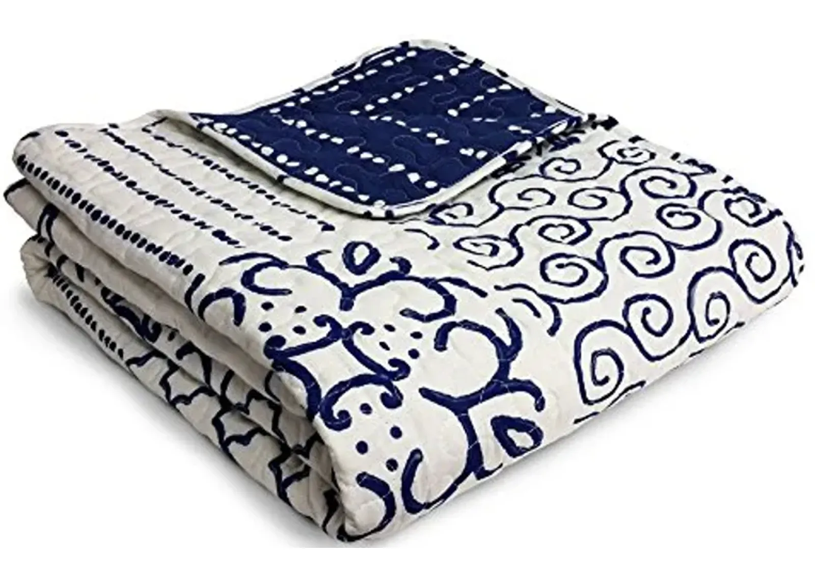 Lush Decor Monique Throw, 50 x 60-inch, Blue