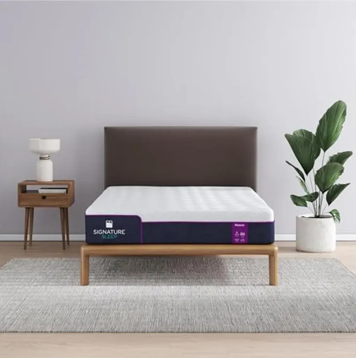 Signature Sleep Memoir 10 Inch Memory Foam Box, Medium, Certipur-US and Oeko-TEX Mattress, Full, White