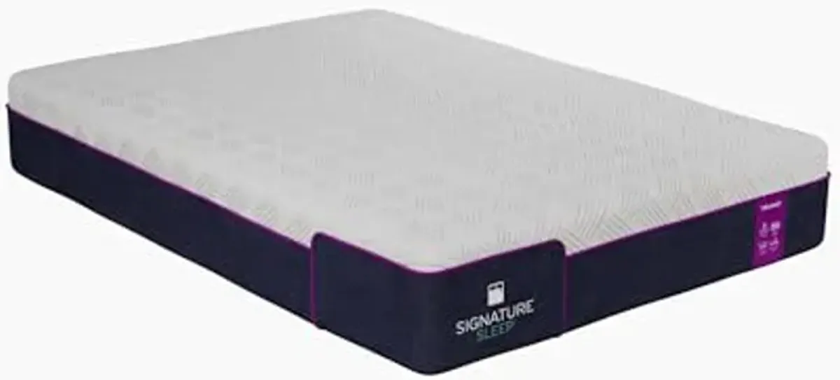 Signature Sleep Memoir 10 Inch Memory Foam Box, Medium, Certipur-US and Oeko-TEX Mattress, Full, White