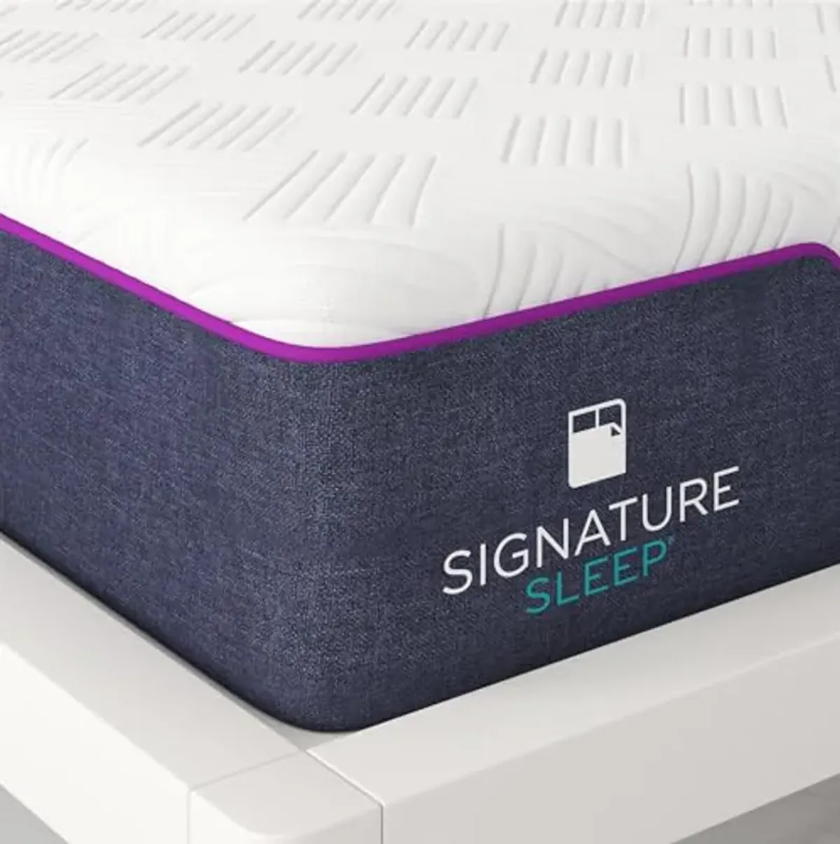 Signature Sleep Memoir 10 Inch Memory Foam Box, Medium, Certipur-US and Oeko-TEX Mattress, Full, White