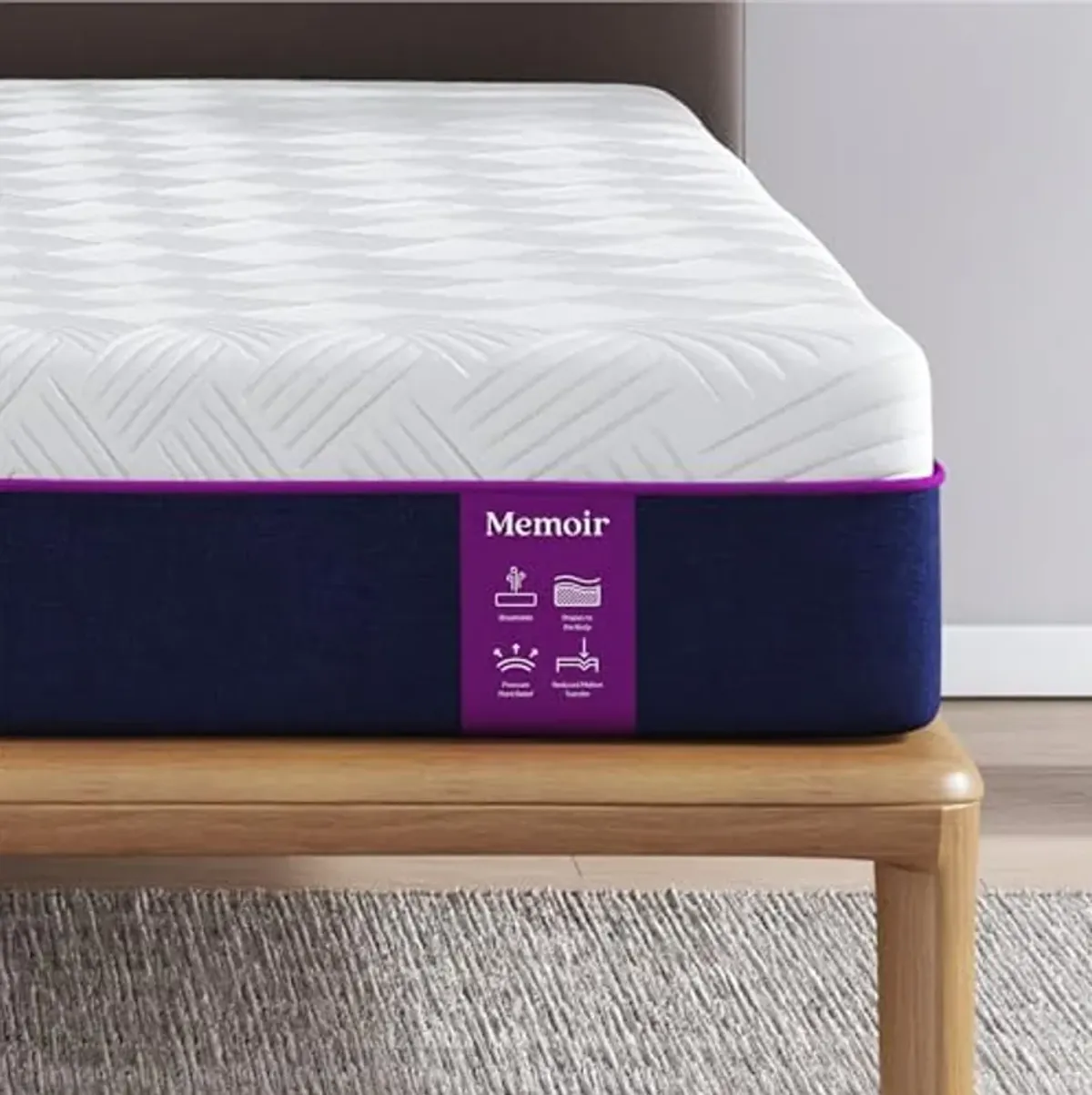 Signature Sleep Memoir 10 Inch Memory Foam Box, Medium, Certipur-US and Oeko-TEX Mattress, Full, White