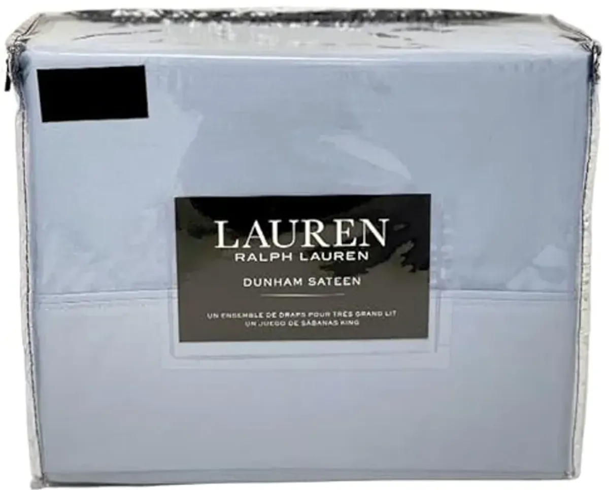 Lauren Ralph Lauren Queen Dunham Sateen Celestial Blue Sheet Set