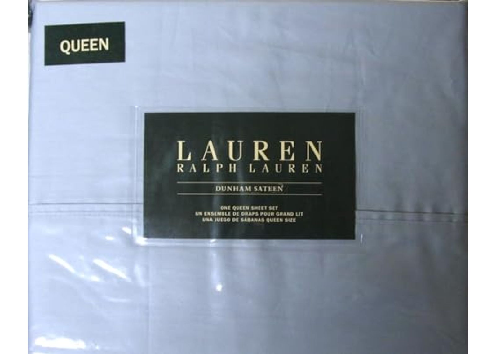 Lauren Ralph Lauren Queen Dunham Sateen Celestial Blue Sheet Set