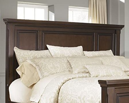 Signature Design by Ashley Porter Traditional Panel Headboard ONLY, King/California King, Dark Brown