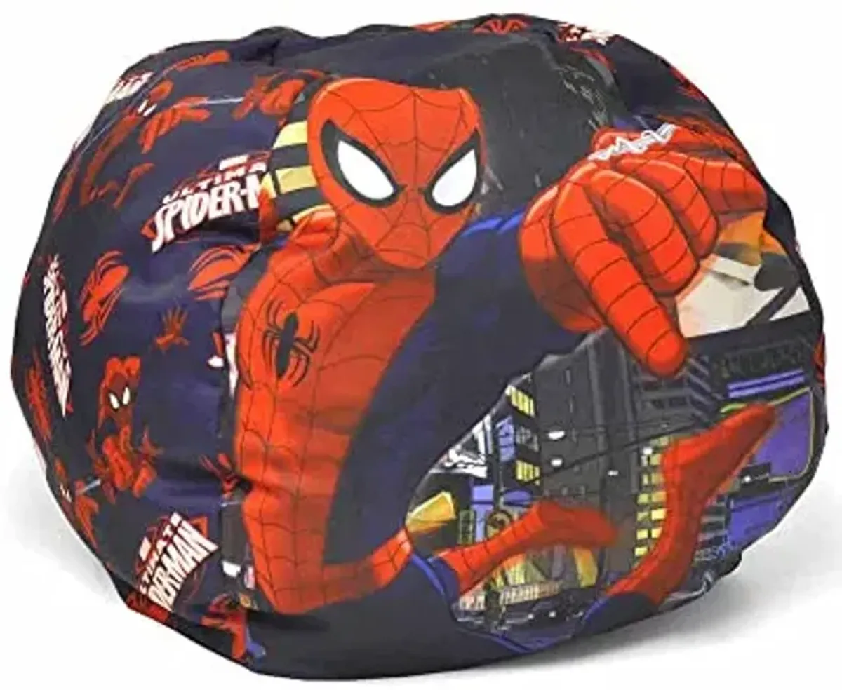 Idea Nuova Marvel Spiderman Toddler Nylon Bean Bag, 18-Inch, Small