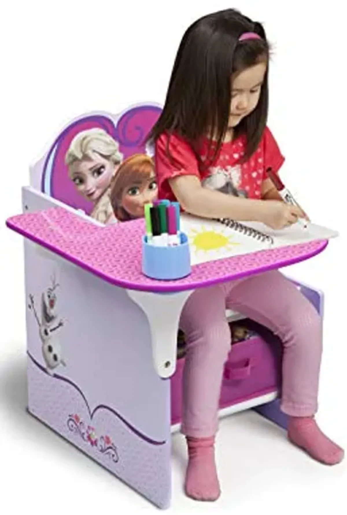 Delta Children Chair Desk With Storage Bin, Disney Frozen