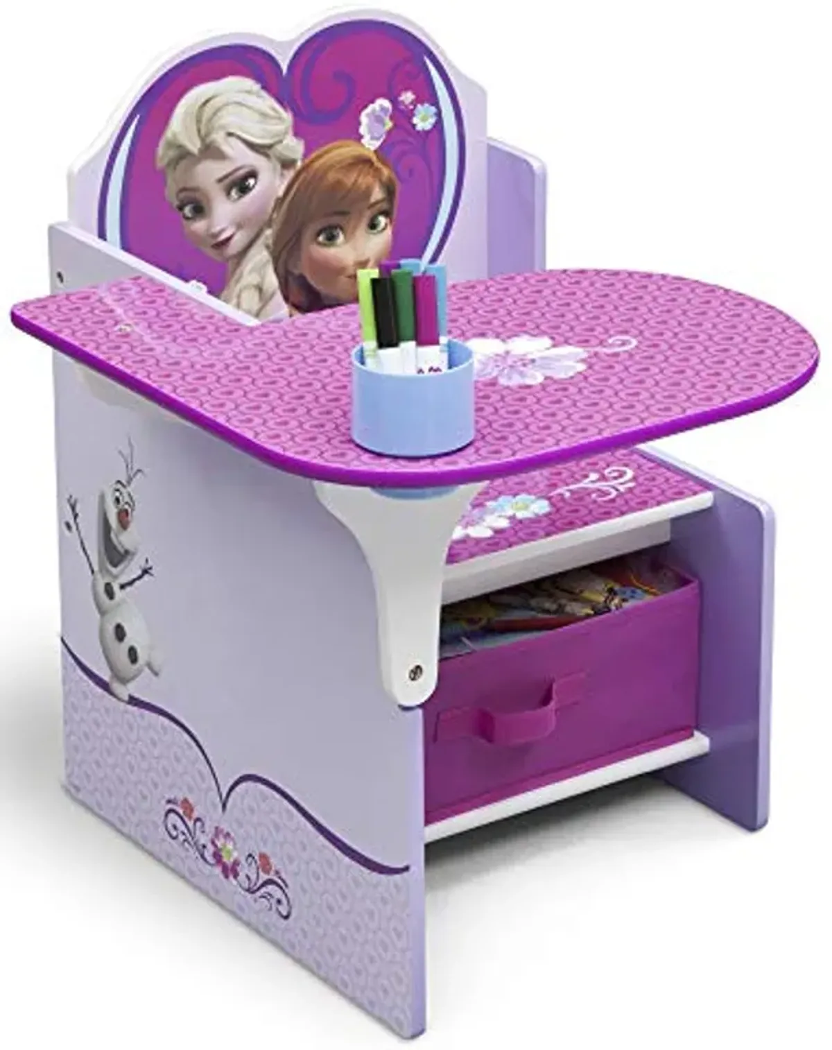 Delta Children Chair Desk With Storage Bin, Disney Frozen