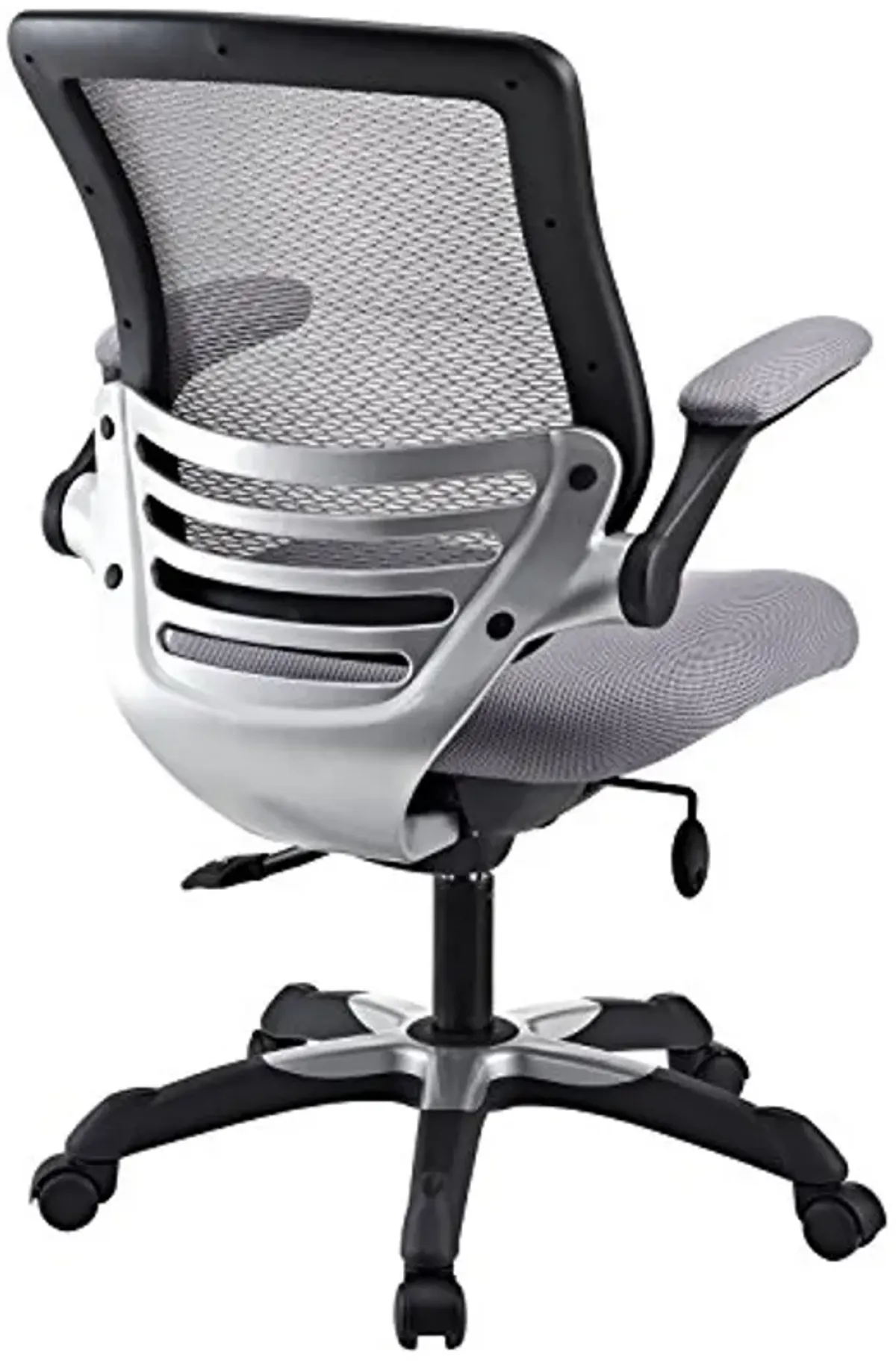 Modway Modway Edge Office Chair with Mesh Fabric Seat, Gray, Mesh