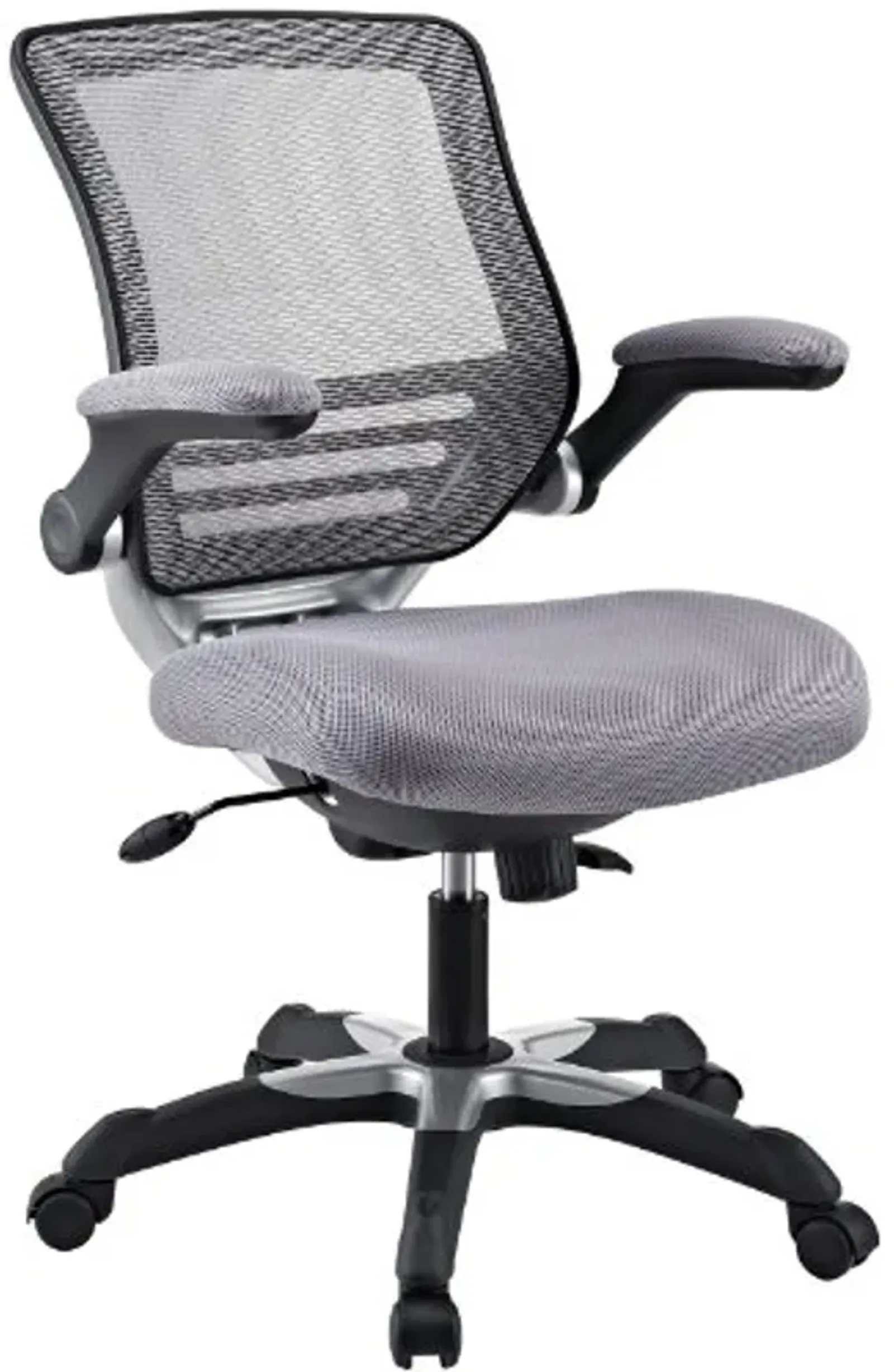 Modway Modway Edge Office Chair with Mesh Fabric Seat, Gray, Mesh