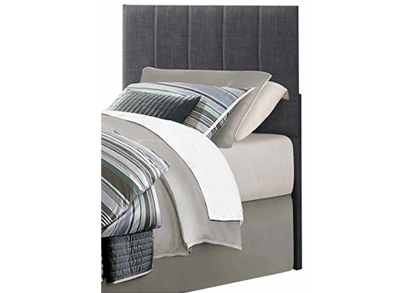 Homelegance 2024T-1HB Potrero Fabric Upholstered Headboard, Twin, Gray