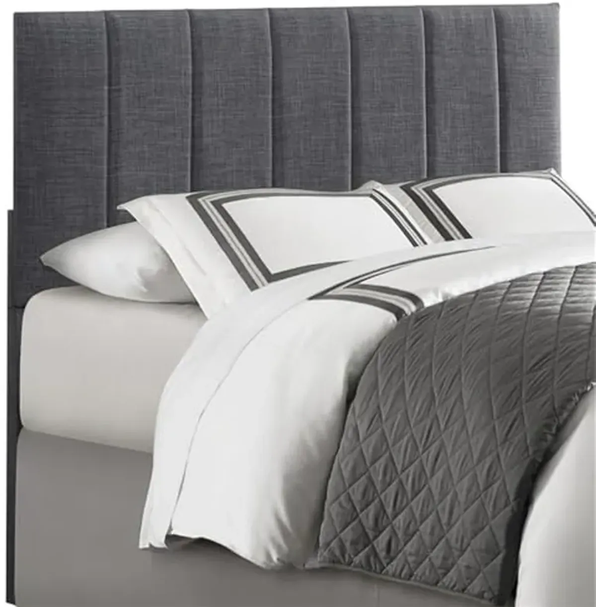 Homelegance Potrero Fabric Upholstered Headboard, Queen/Full, Gray