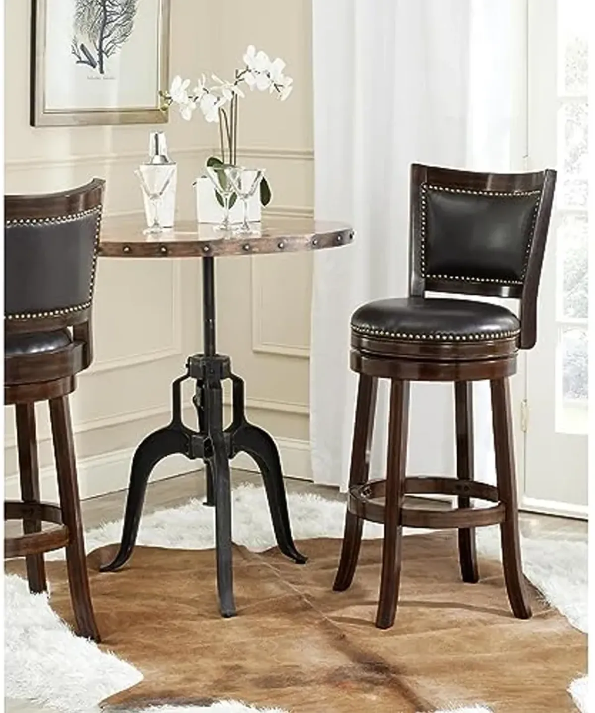 Safavieh Home Collection Lazzaro Sierra Brown 29-inch Bar Stool