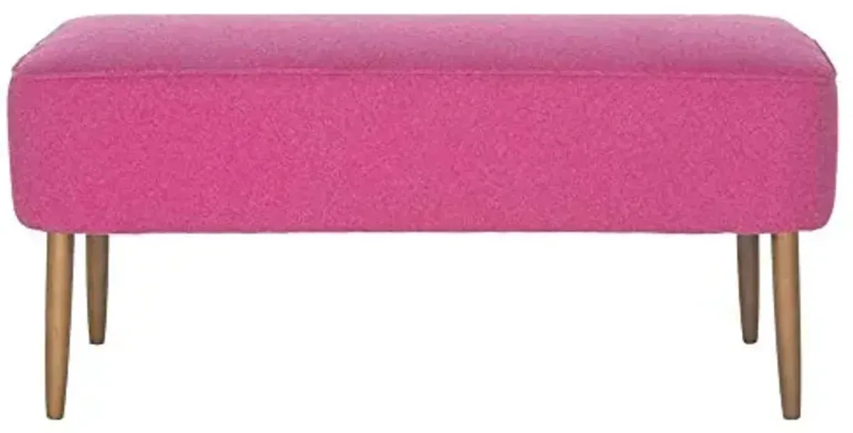 Safavieh Mercer Collection Clara Retro Orange Wool Bench