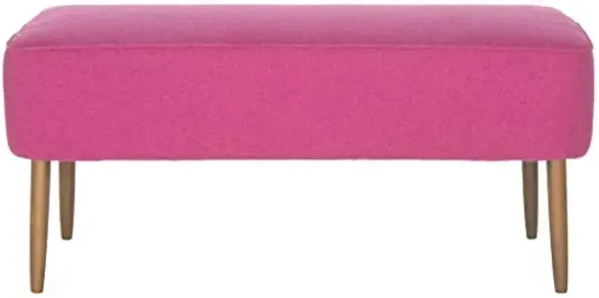 Safavieh Mercer Collection Clara Retro Orange Wool Bench