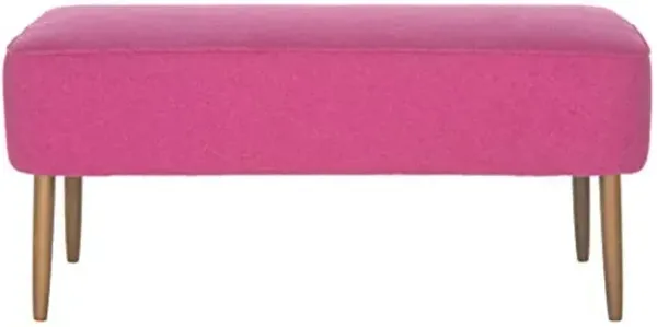 Safavieh Mercer Collection Clara Retro Orange Wool Bench