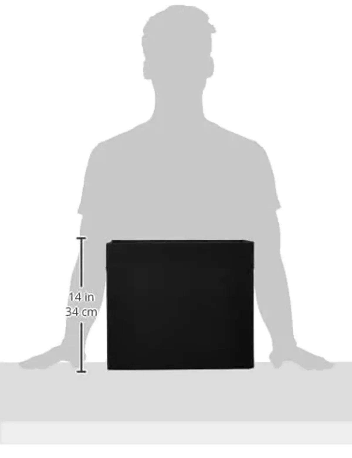 Kuwugi IKEA Drona Black Storage Box - 33 x 38 x 33 cm - for EXPEDIT Shelving Unit - Set of Four