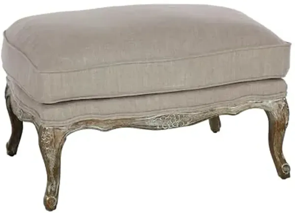 Homelegance Parlier Show Wood Ottoman, Neutral