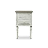 Baxton Studio Anjou Traditional French Accent Nightstand, Medium, White