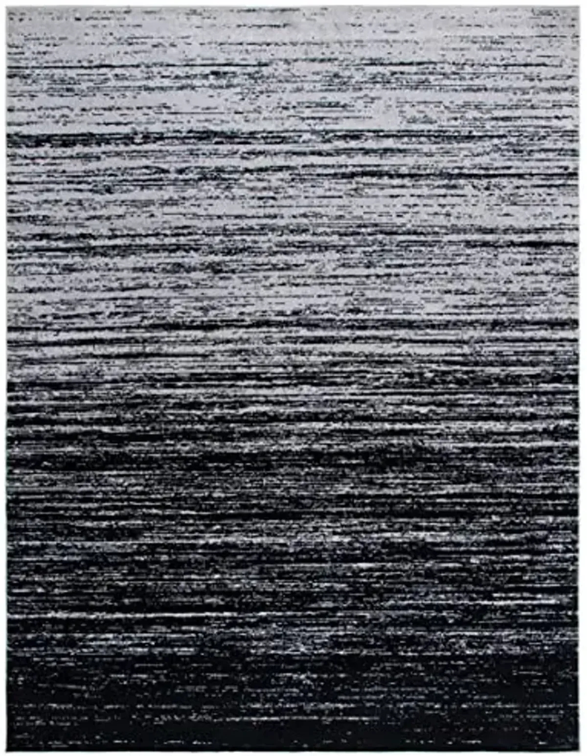 SAFAVIEH Area Rug 9x12 - Adirondack Collection - Large - Silver & Black, Modern Ombre Design, Non Shedding & Easy to Clean, Ideal for Living Room, Bedroom, Office, Dining Space (ADR113A)
