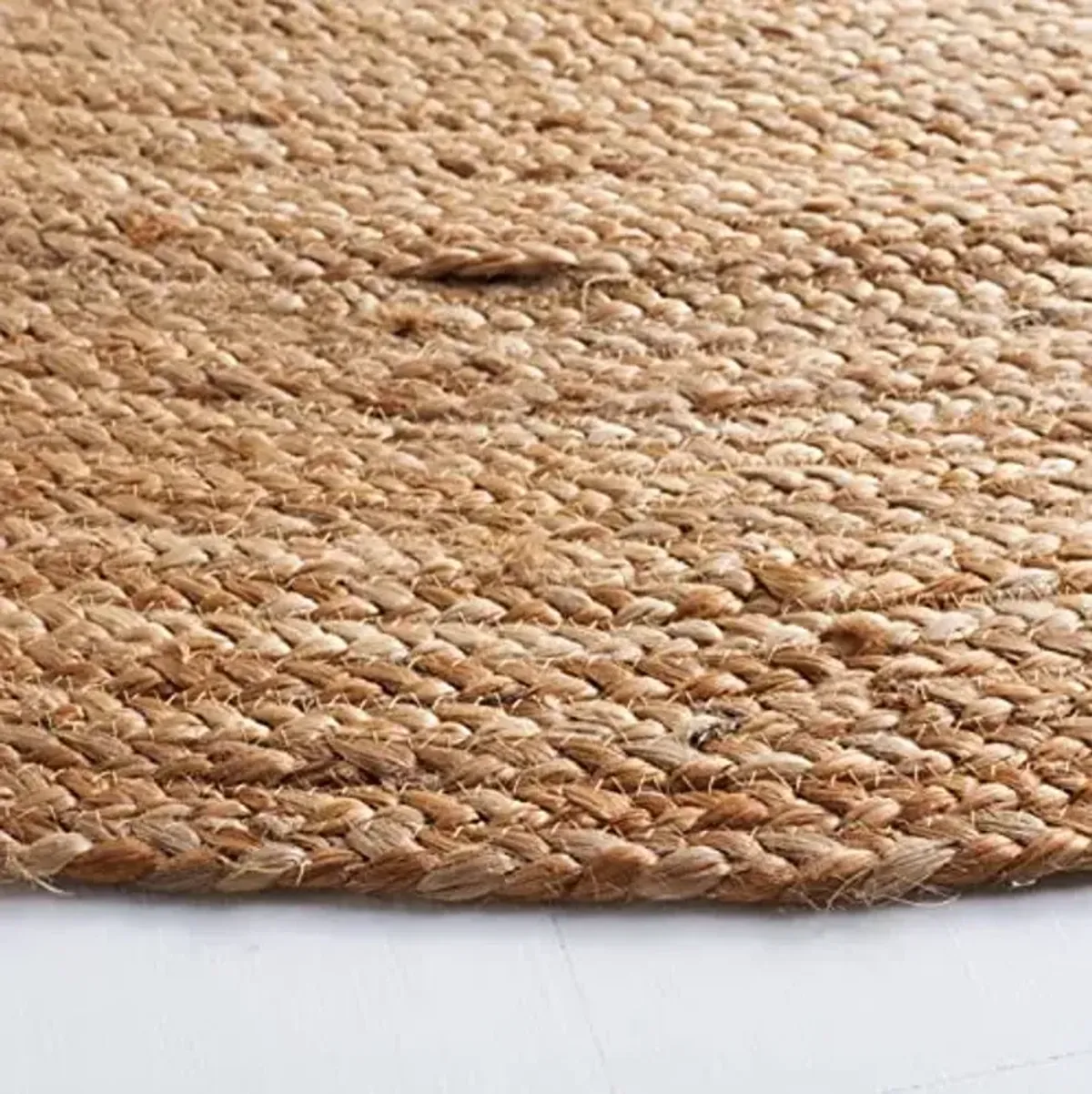 SAFAVIEH Area Rug 6x9 Oval - Cape Cod Collection - Natural Brown, Handmade Braided Flat Weave Jute (CAP252A)
