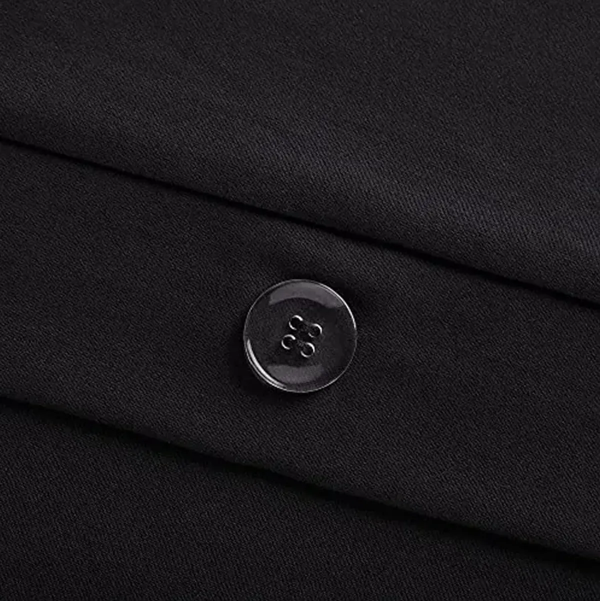 SERTA Simply Clean Ultra Soft Hypoallergenic Stain Resistant 3 Piece Solid Duvet Cover Set, Black, Full/Queen