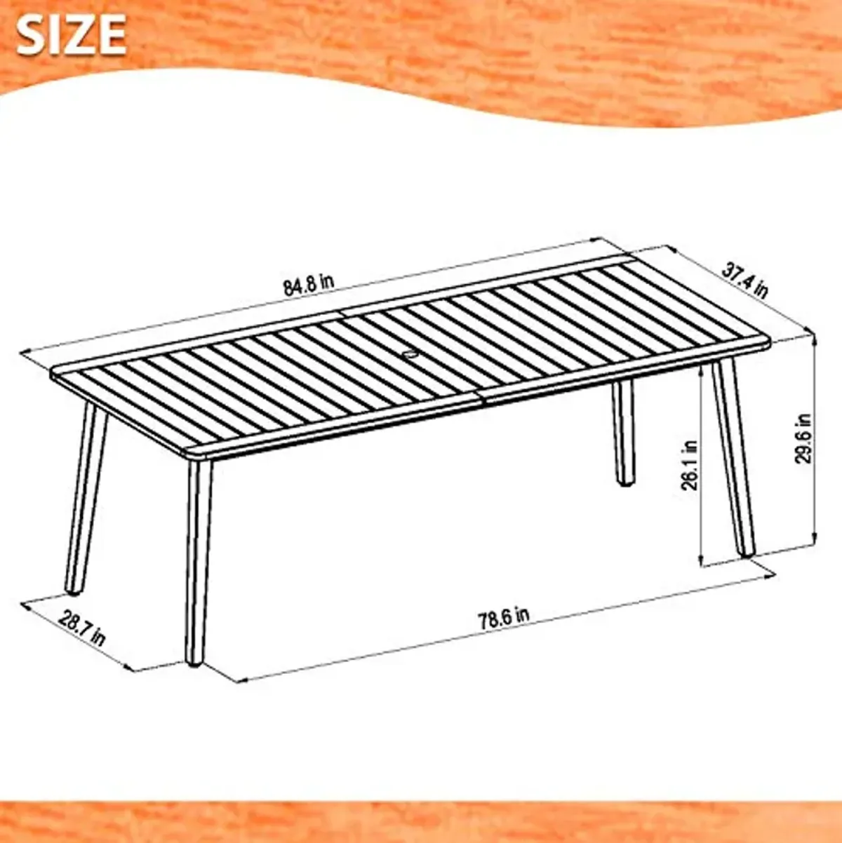 Amazonia Apple Blossom 7 Piece Eucalyptus Rectangular Dining Set