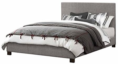 Homelegance Chasin Fabric Upholstered Bed, Full, Grey
