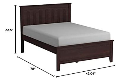 Baxton Studio Spuma Cappuccino Wood Contemporary Bed, Twin, Brown