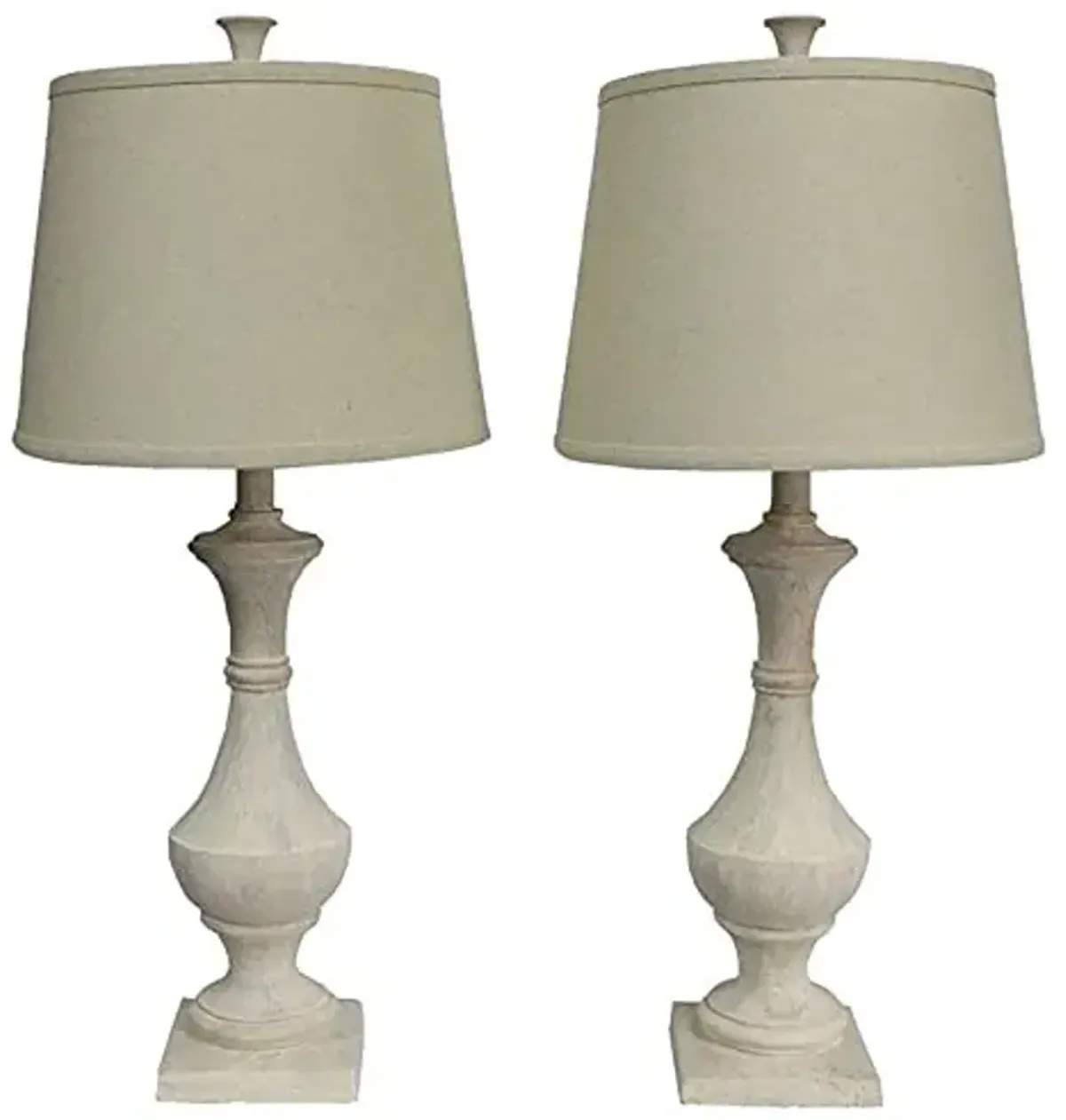 Urbanest Set of 2 Marion Table Lamps, Weathered White