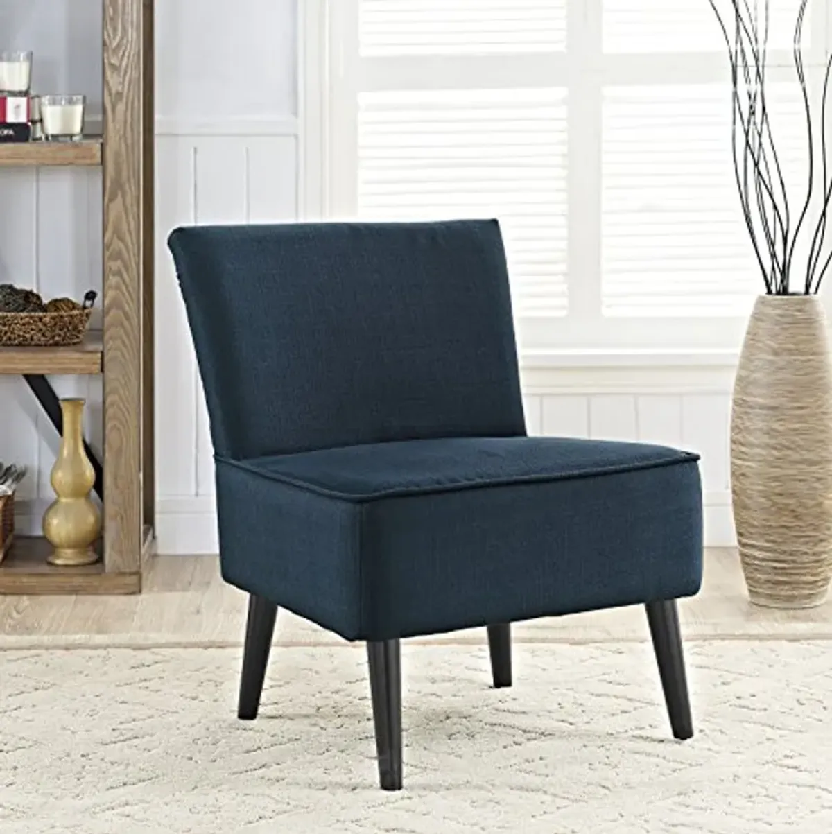 Modway Reef Fabric Side Chair in Azure