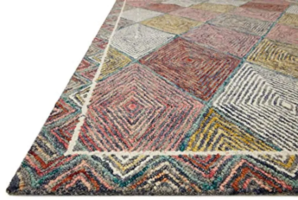 Loloi II Spectrum Collection SPE-02 Turquoise/Fiesta 2'-6" x 7'-6" Runner Rug