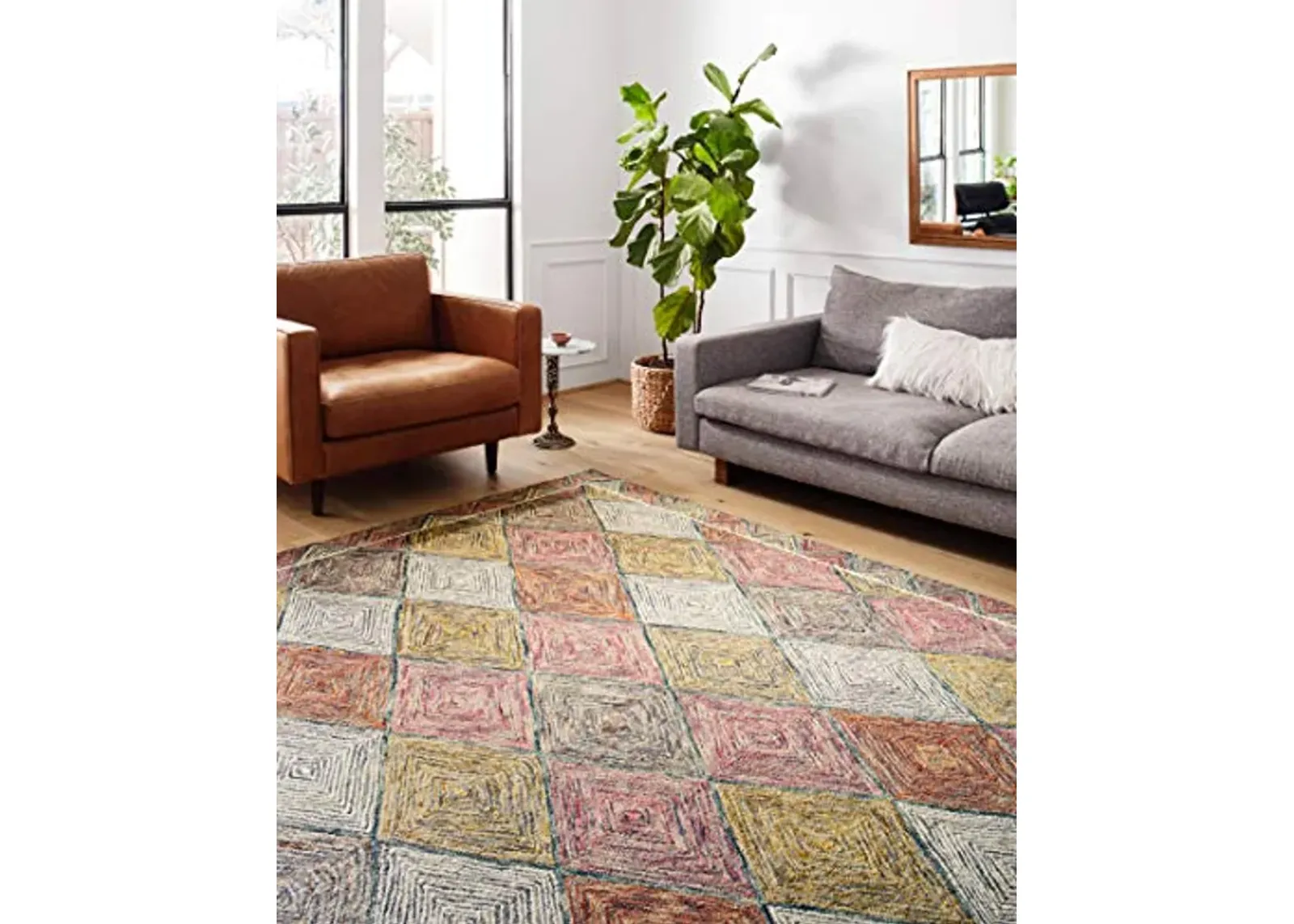 Loloi II Spectrum Collection SPE-02 Turquoise/Fiesta 2'-6" x 7'-6" Runner Rug