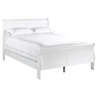 Homelegance Lexicon Mayville Traditional Wood Queen Sleigh Bed in White