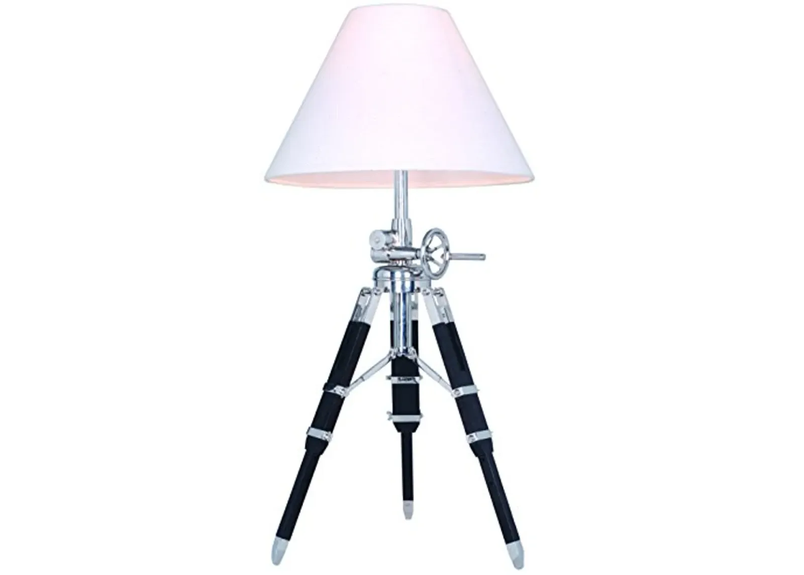 Elegant Lighting Ansel Tripod Collection FL1207 1-Light Floor Lamp, Chrome and Black Finish