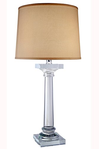 Elegant Lighting TL1005 Regina Collection 1-Light Table Lamp, Chrome Finish, 16" x 16" x 32"