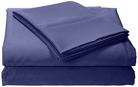 Tribeca Living MF110DPSSFUDB Solid Deep Pocket Sheet Set, Full, Moonlight Blue