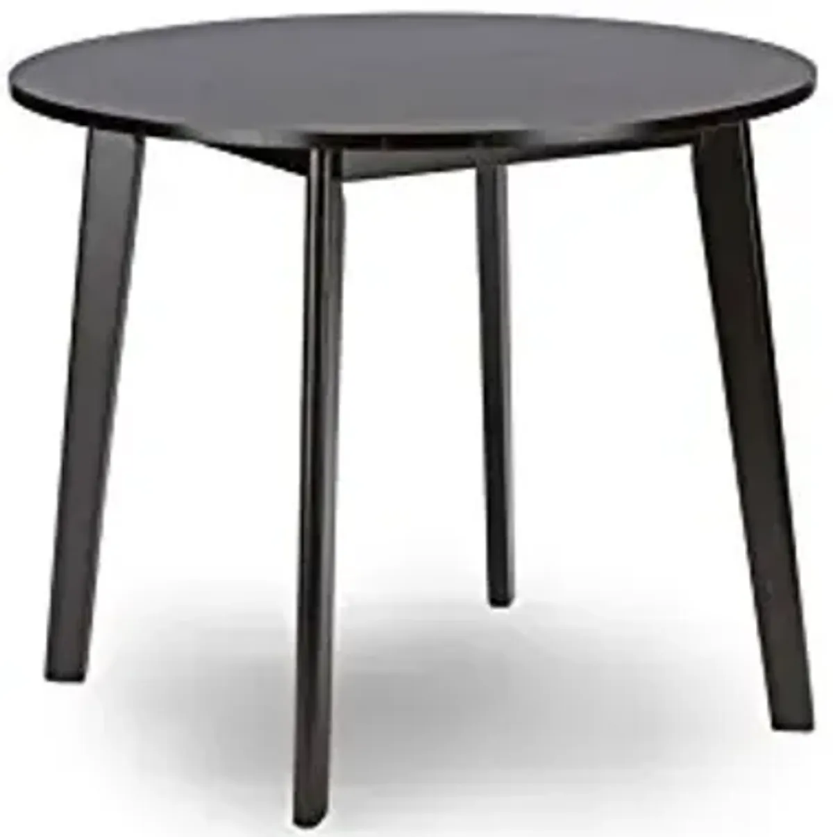 Baxton Studio Debbie Mid-Century Round Dining Table, Dark Brown