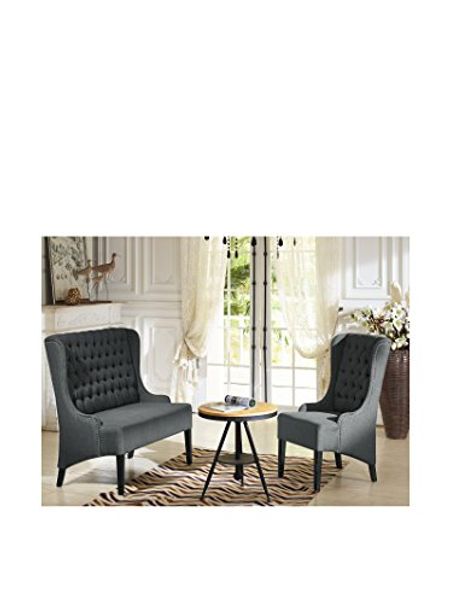 Baxton Studio Vincent Chair, One Size, Grey