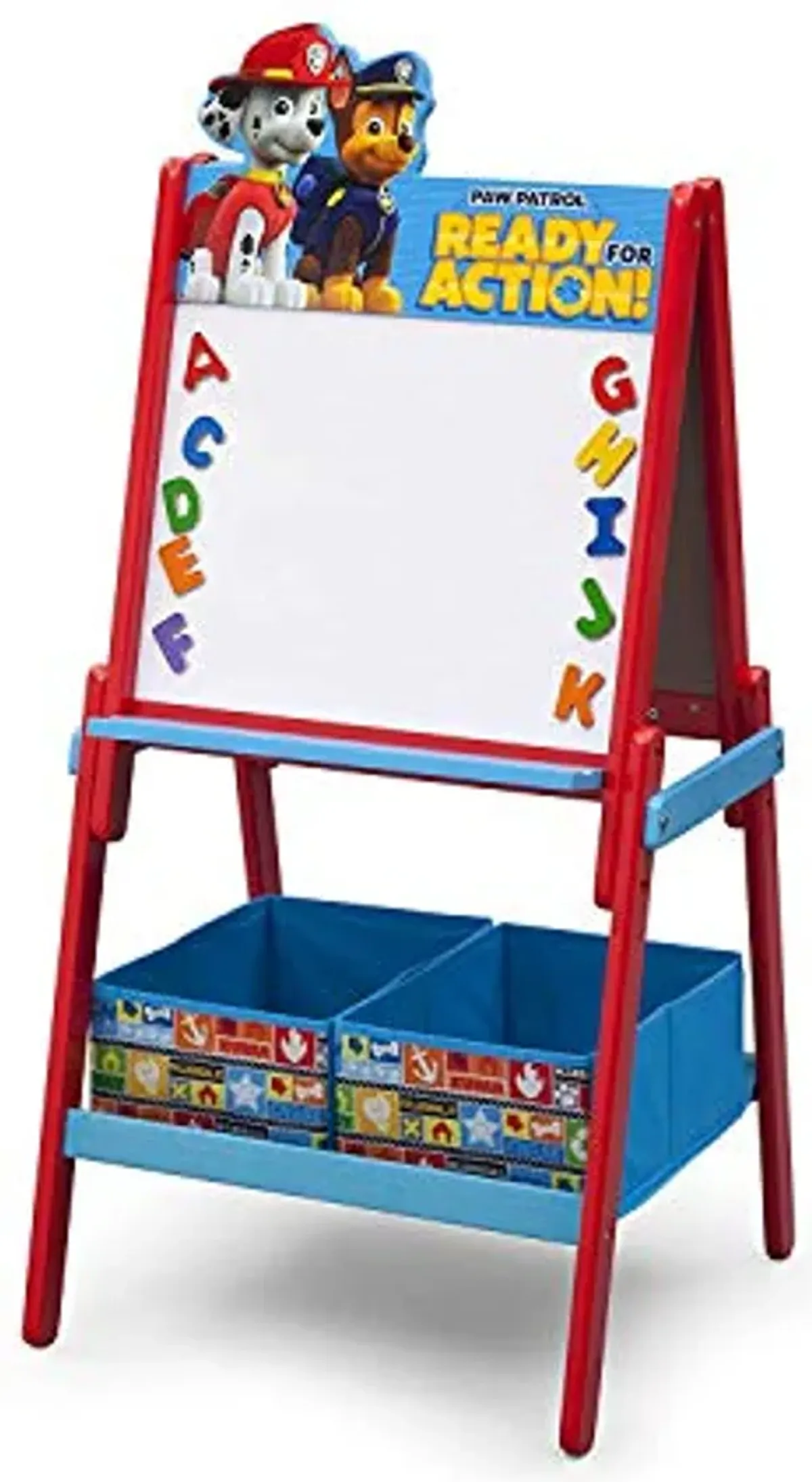 Delta Children Wooden Double-Sided Kids Easel with Storage -Ideal for Arts & Crafts, Homeschooling and More - Greenguard Gold Certified, Nick Jr. PAW Patrol