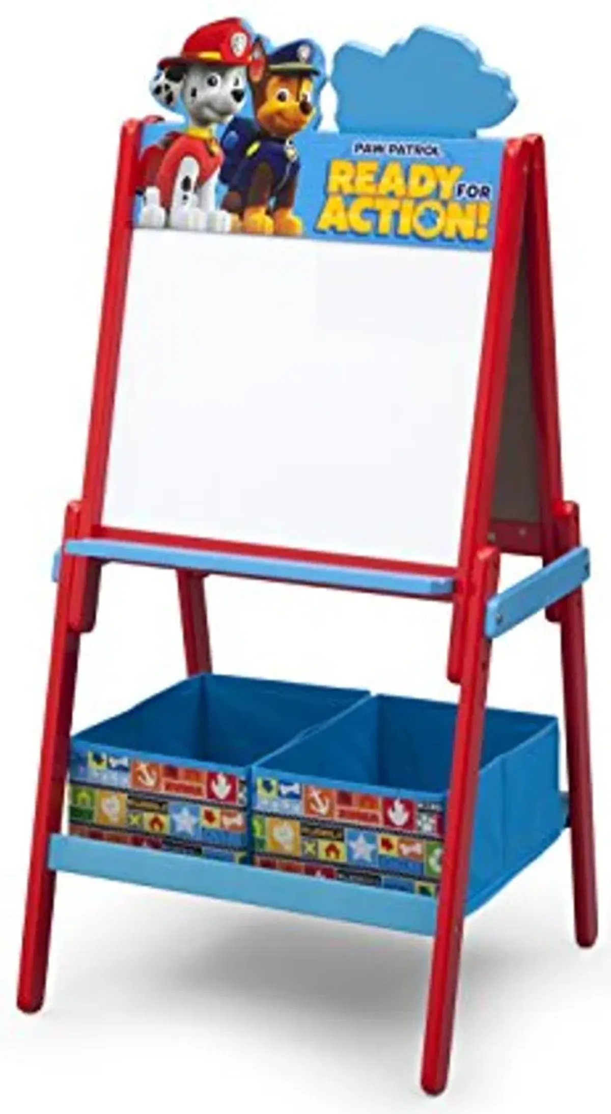 Delta Children Wooden Double-Sided Kids Easel with Storage -Ideal for Arts & Crafts, Homeschooling and More - Greenguard Gold Certified, Nick Jr. PAW Patrol