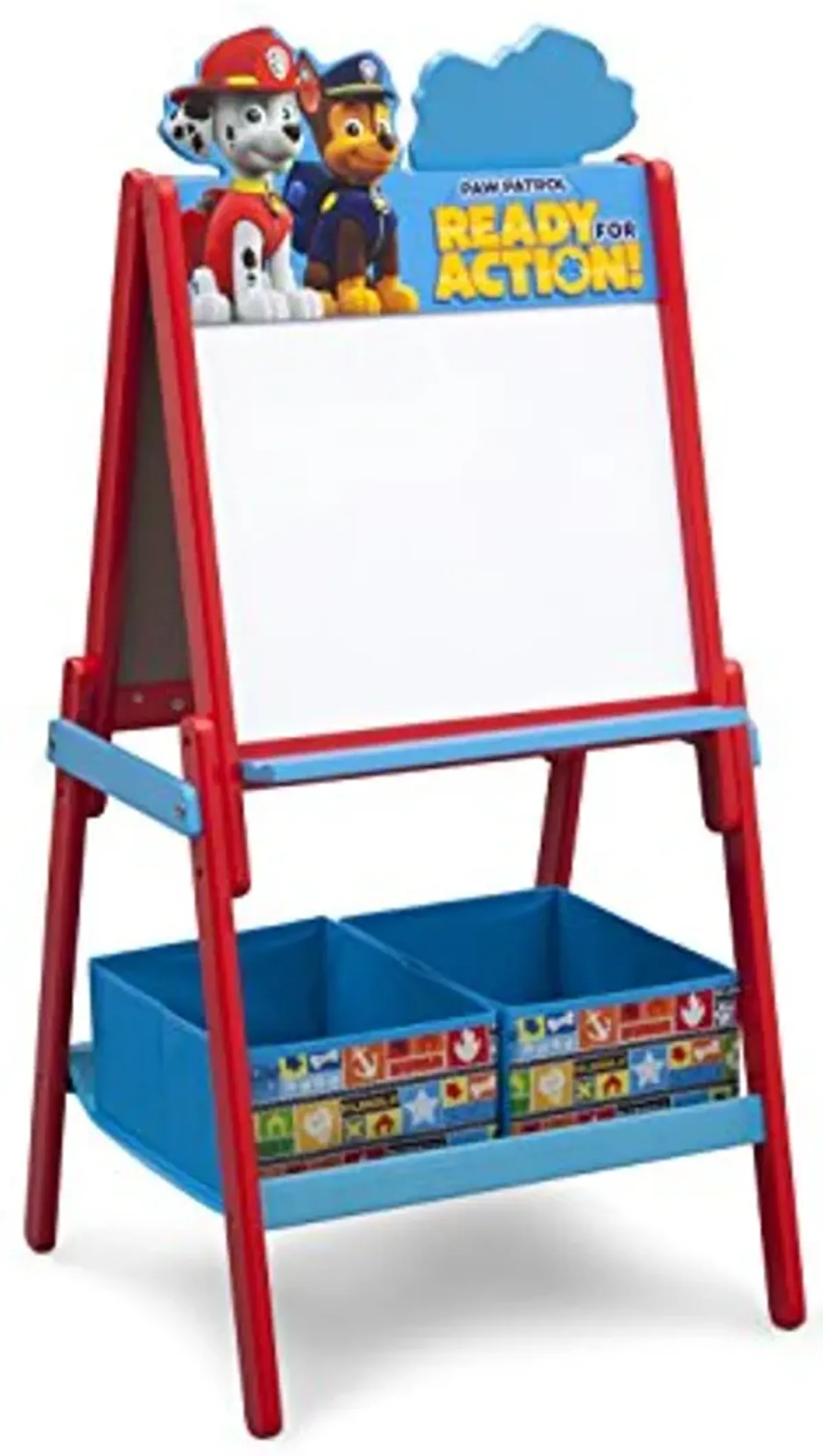 Delta Children Wooden Double-Sided Kids Easel with Storage -Ideal for Arts & Crafts, Homeschooling and More - Greenguard Gold Certified, Nick Jr. PAW Patrol